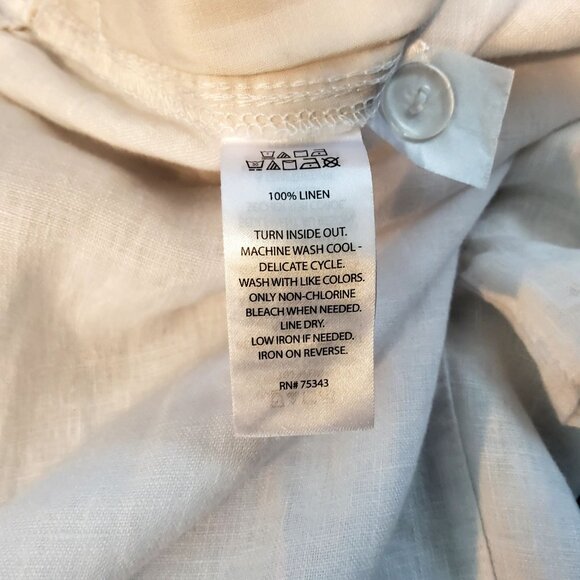 Rachel Zoe Womens Elegant White Color 100% Linen Pants Size 12 Wide Leg - Picture 7 of 9